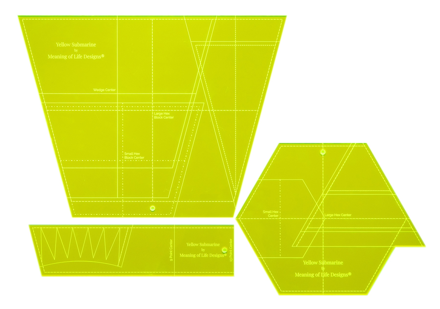 Yellow Submarine Acrylic Templates