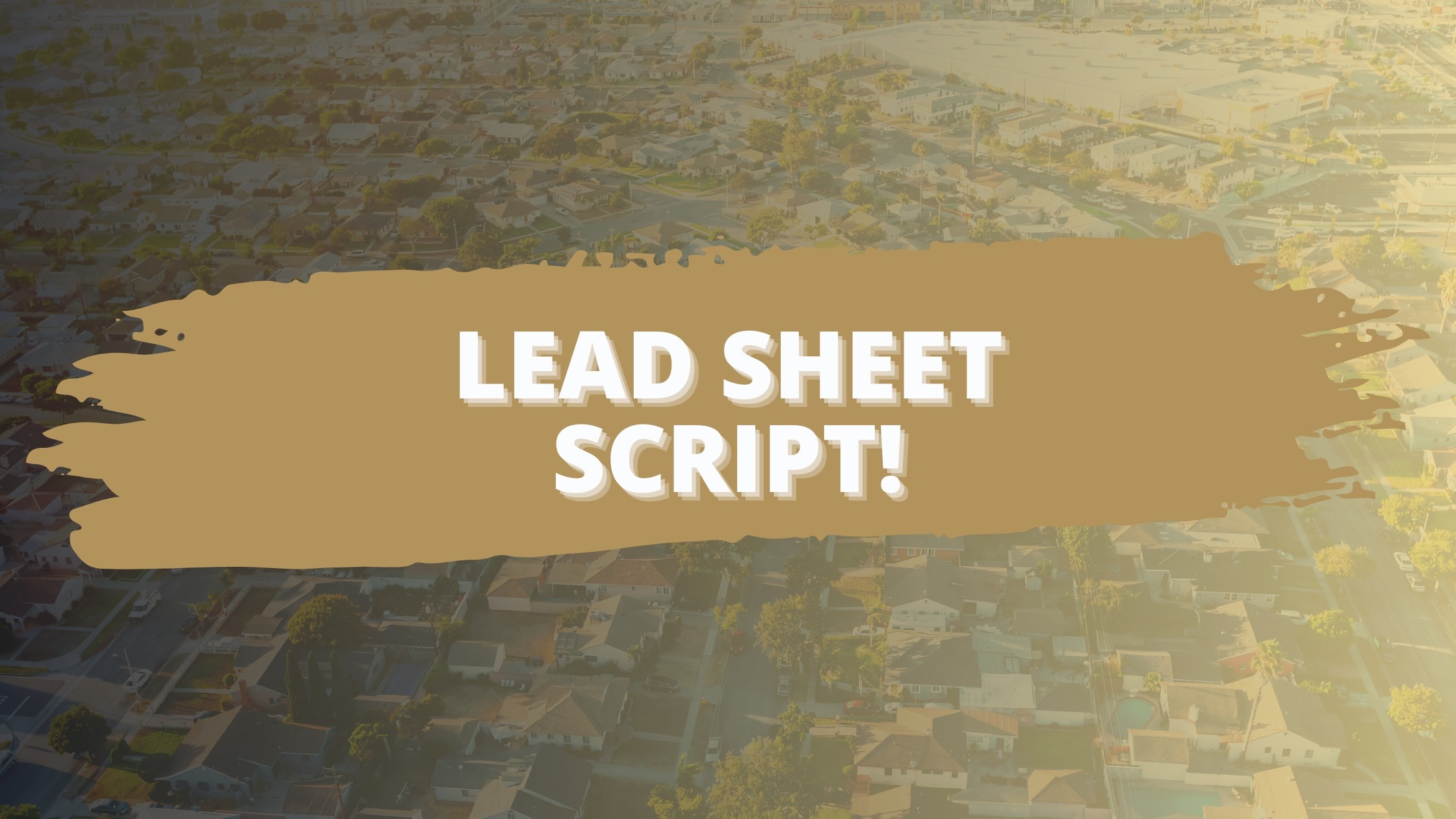 Lead Sheet Script Toolbox