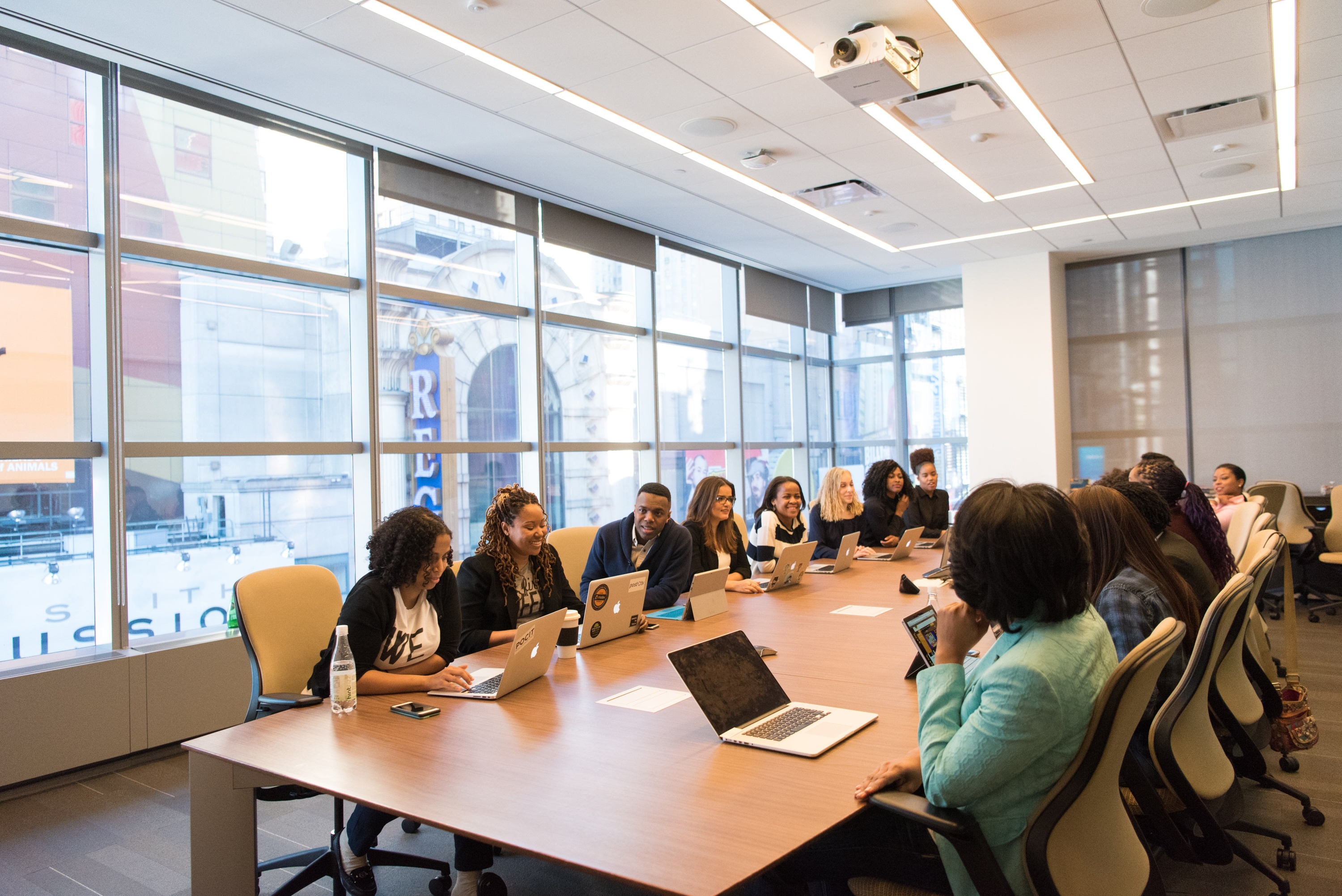 Students working through a strategy session