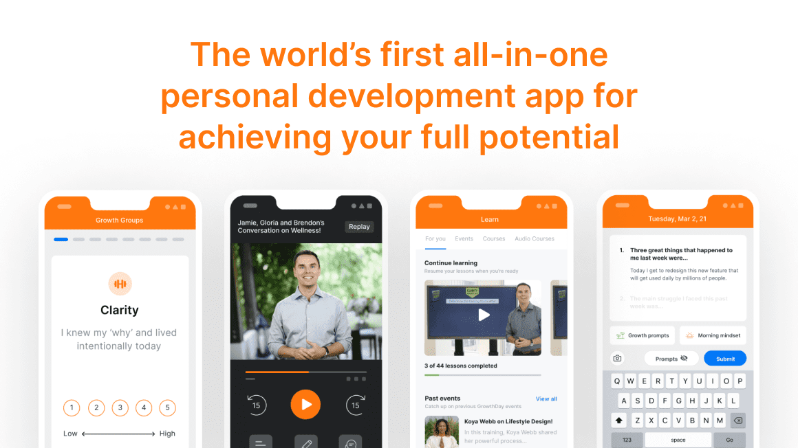 Growth Day Brendon Burchard Growthday App! Try For Free For 14-Days