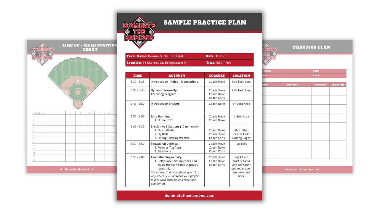 Practice Plans on How to Run The Perfect Practice for Youth Baseball