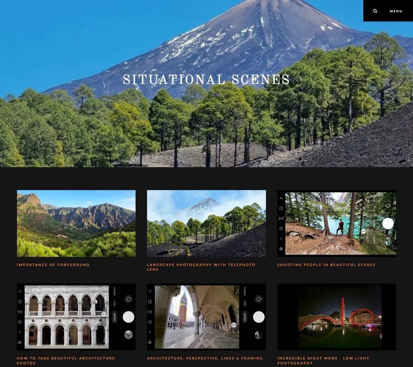 Samsung Photography Academy Situations Scenes