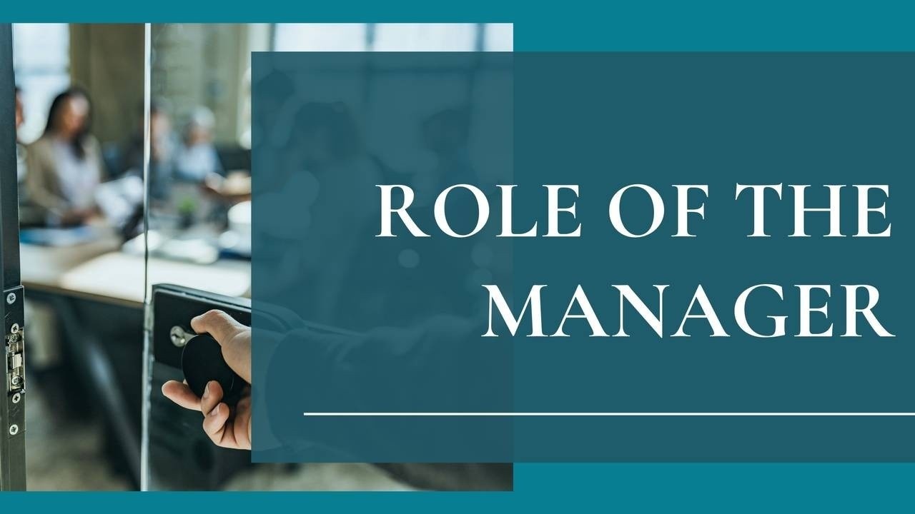 As a manager - learn and develop important managerial tactics