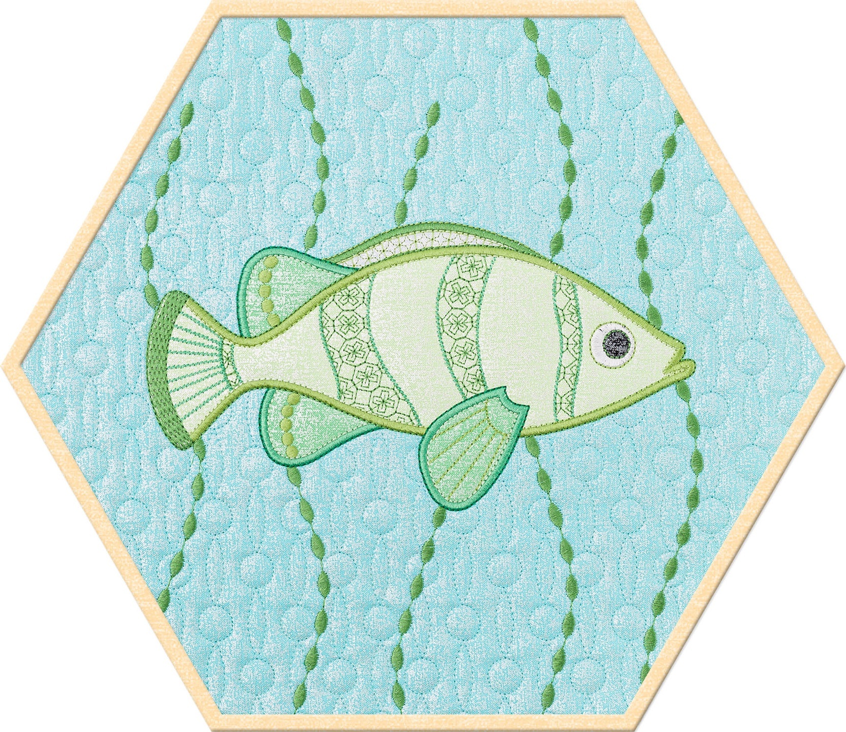 fish embroidery design