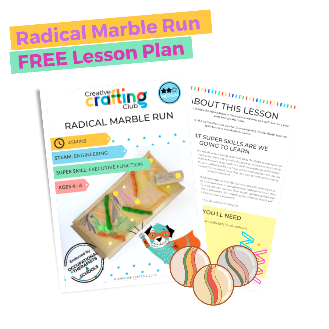 Radical Marble Run Craft Lesson Plan for Ages 4 to 6