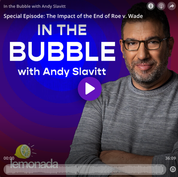 In the Bubble with Andy Slavitt podcast banner