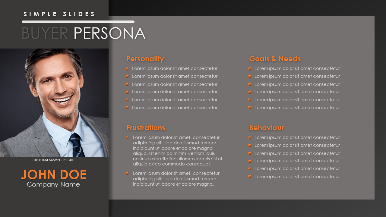 Buyer Persona Template PowerPoint Google Slides Keynote Templates