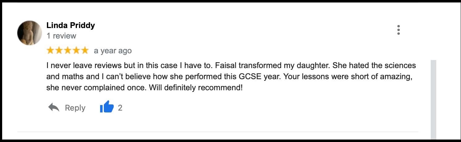 Kate obtaining grade A in Chemistry and grade A* in Biology