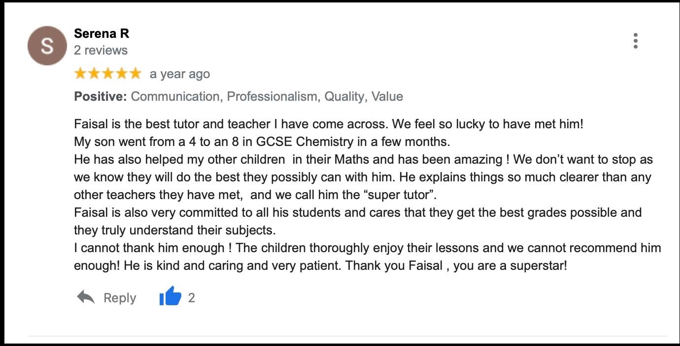 Kate obtaining grade A in Chemistry and grade A* in Biology