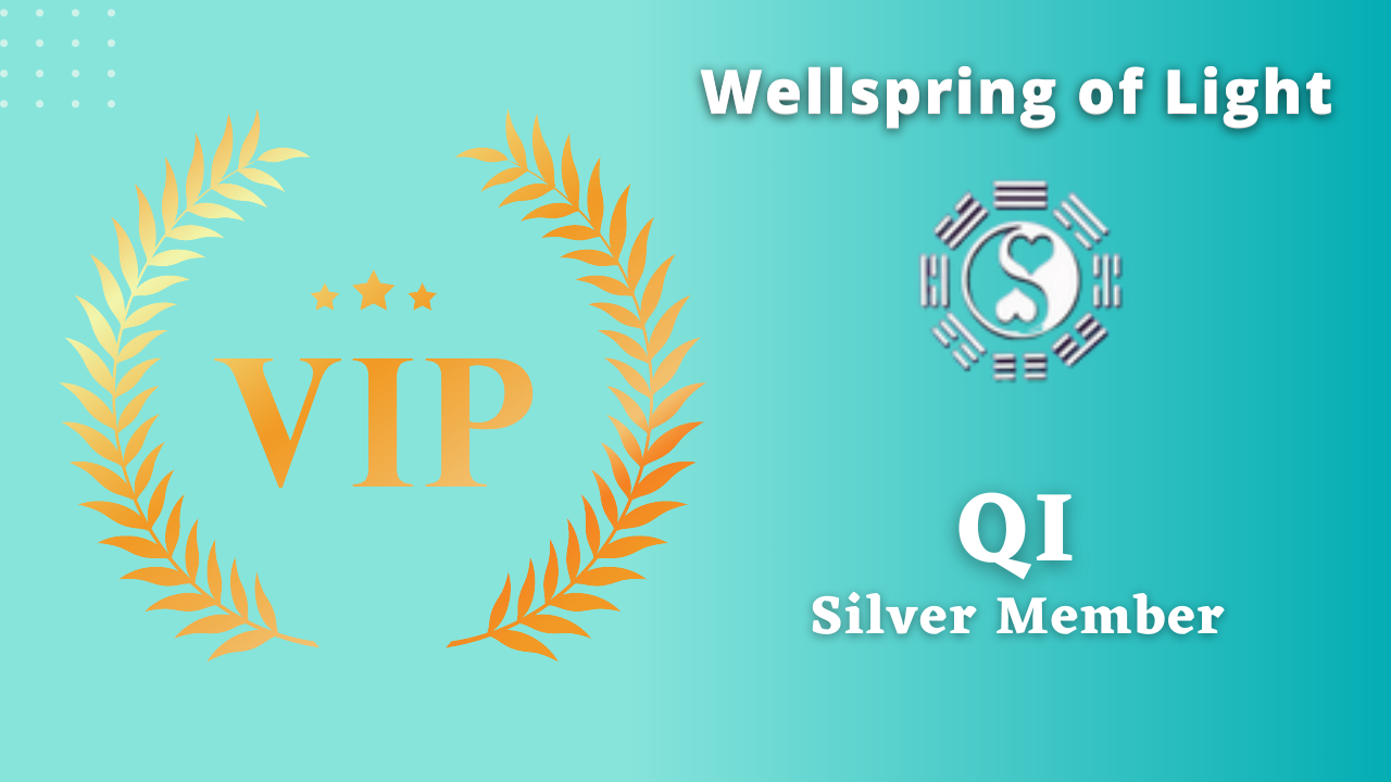 Wellspring of light vip membership image on green background