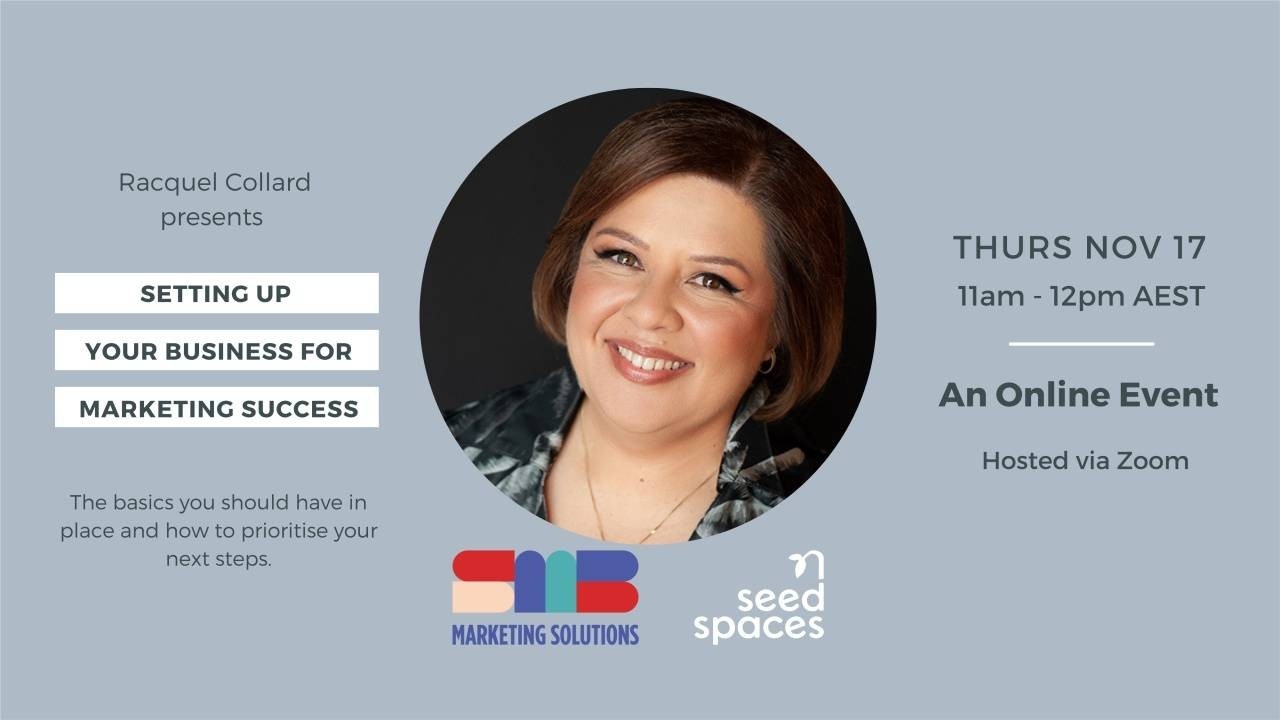 Setting up for marketing success - event by Seed Spaces