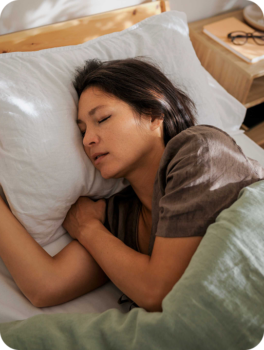 Patient sleeping comfortably