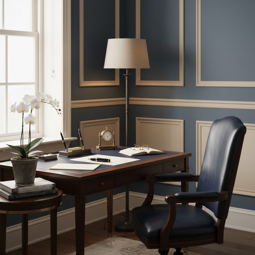 Quiet editorial office desk with handwritten notes