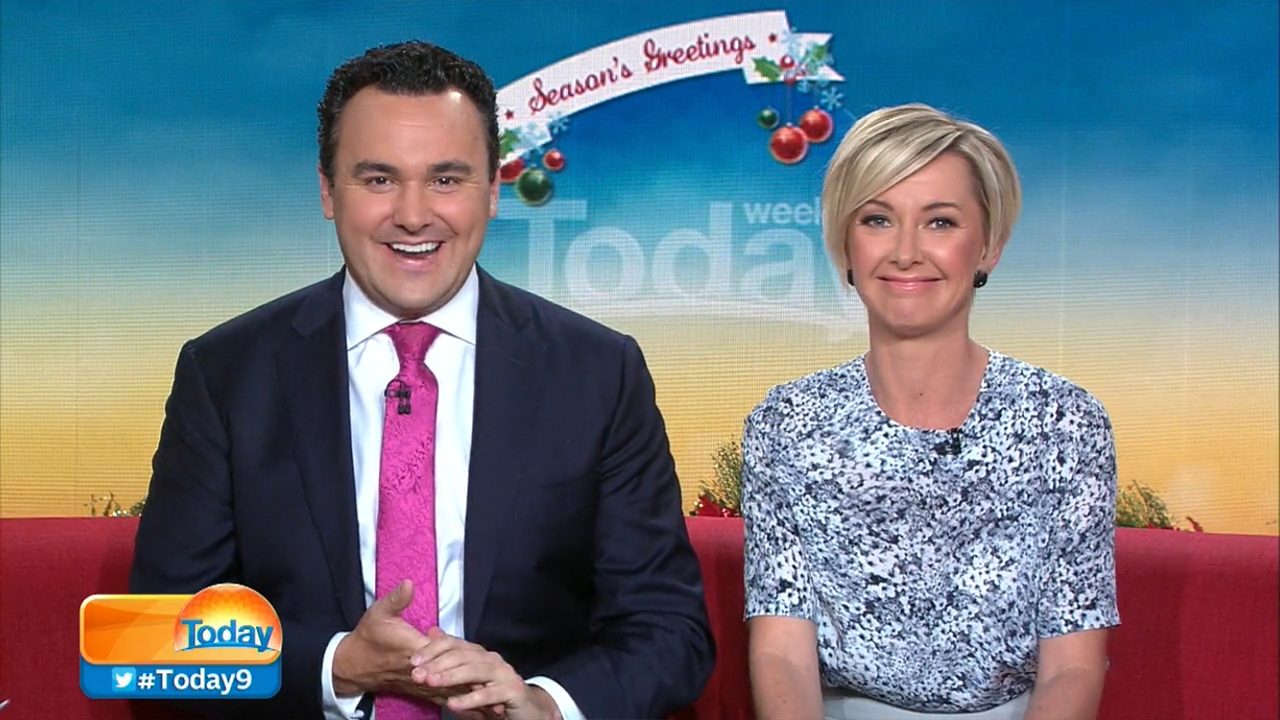 Chris Urquhart reporting on television