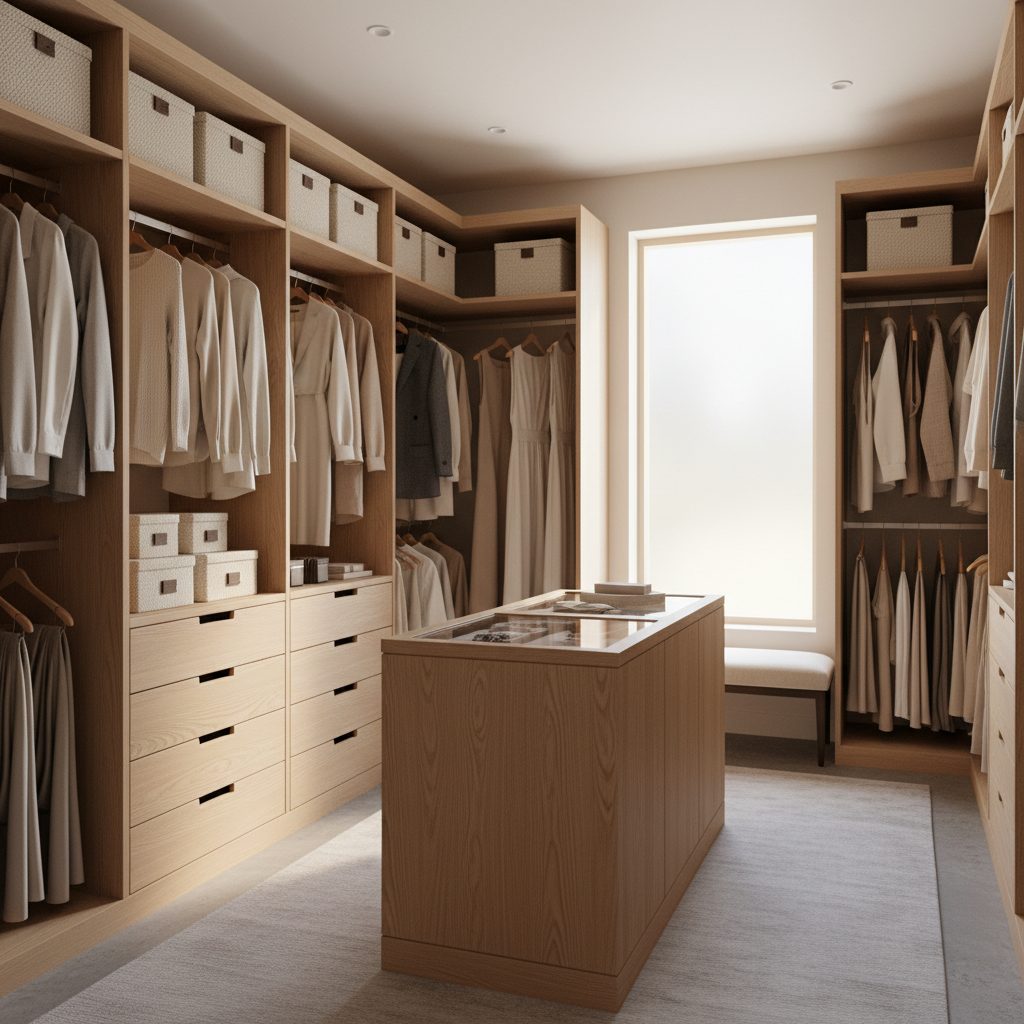 Organized wardrobe