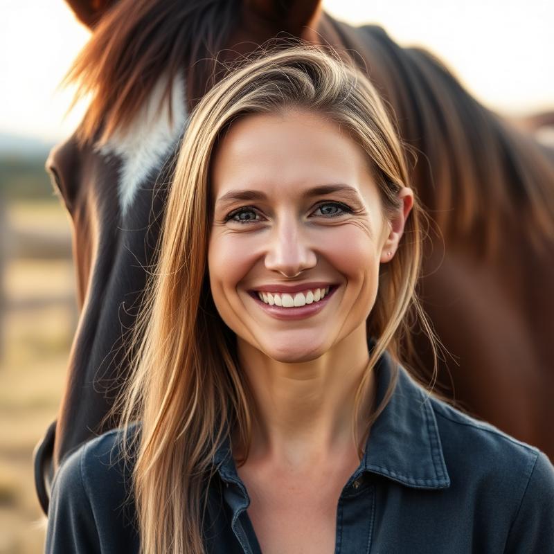 Leonie met haar paard