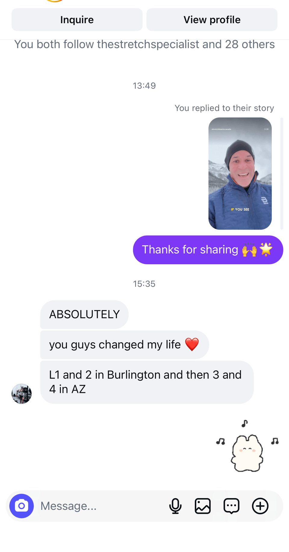 A student's message after graduating
