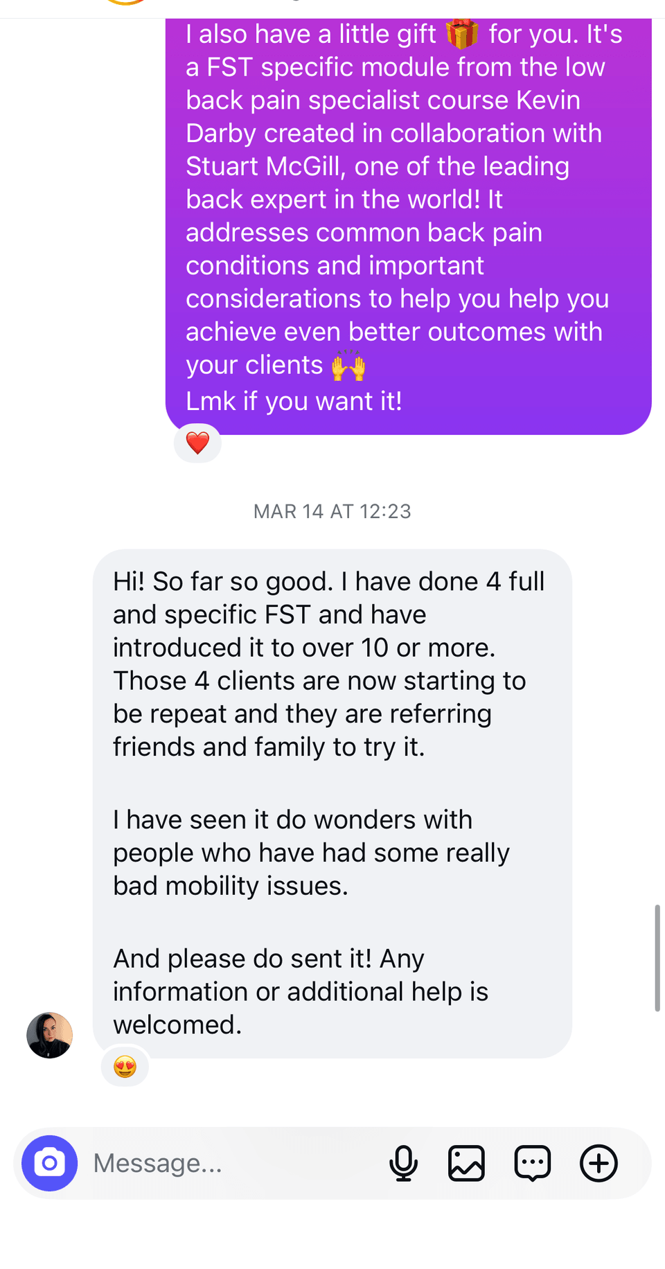 A student's message after graduating