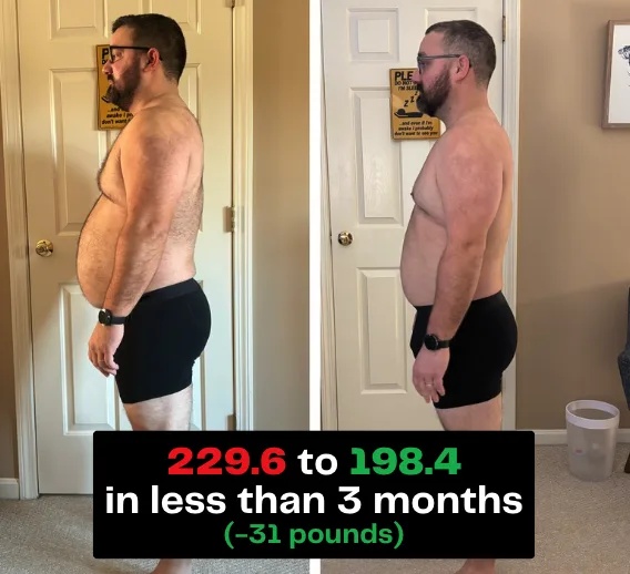 Craig before and after