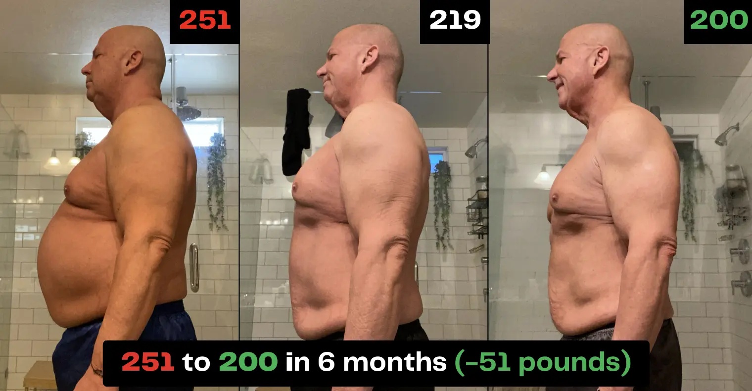 Guy before and after