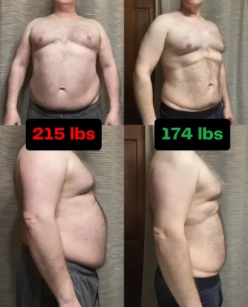 Stefan before and after