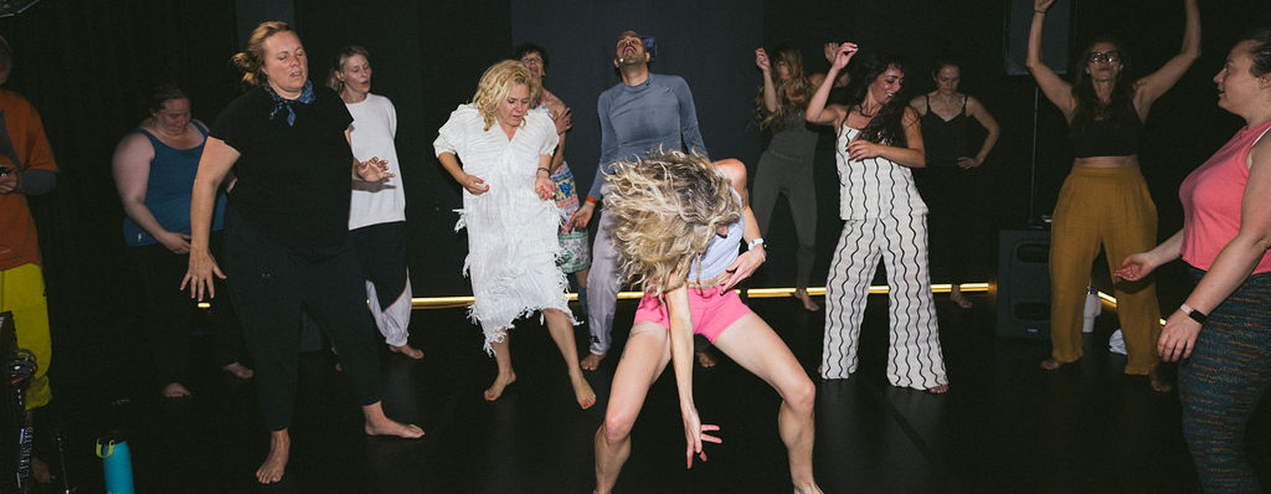 People dancing together at a SAH Method session