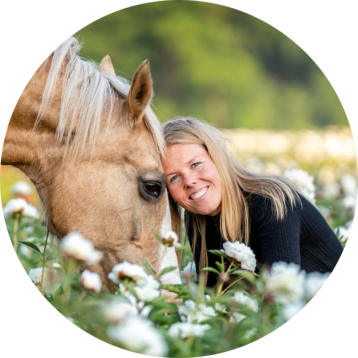 Marit with her horse Ariel