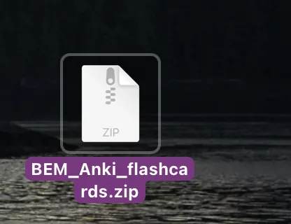 The zip file named BEM_Anki_flashcards.zip