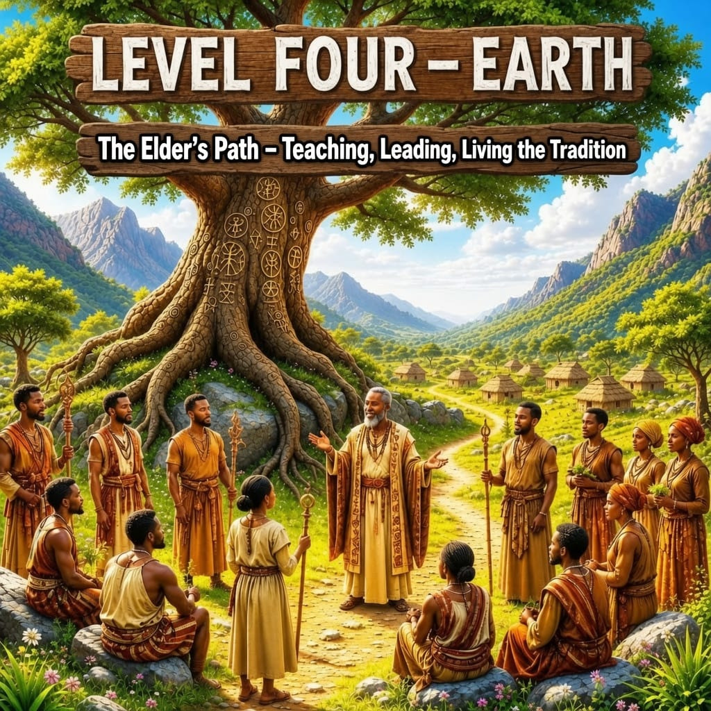 Level Four Earth learning artwork
