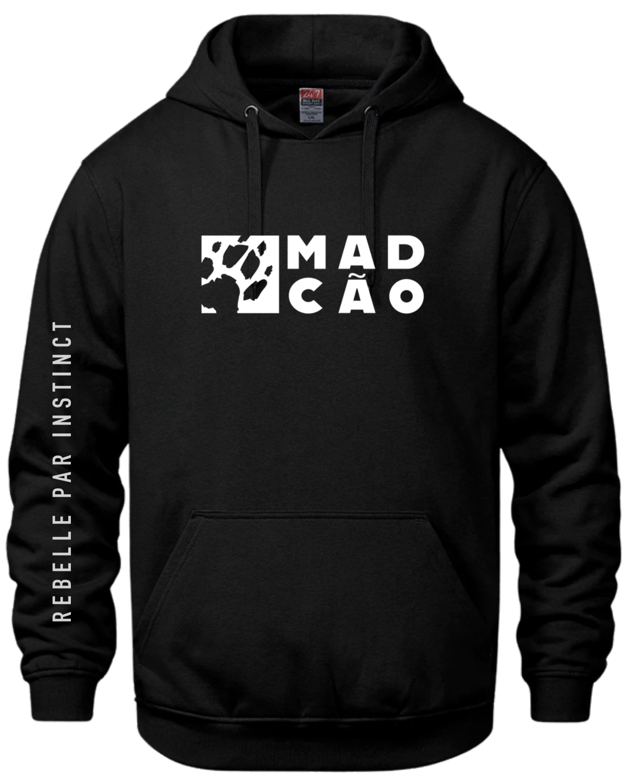 Hoodie Mad Cão noir
