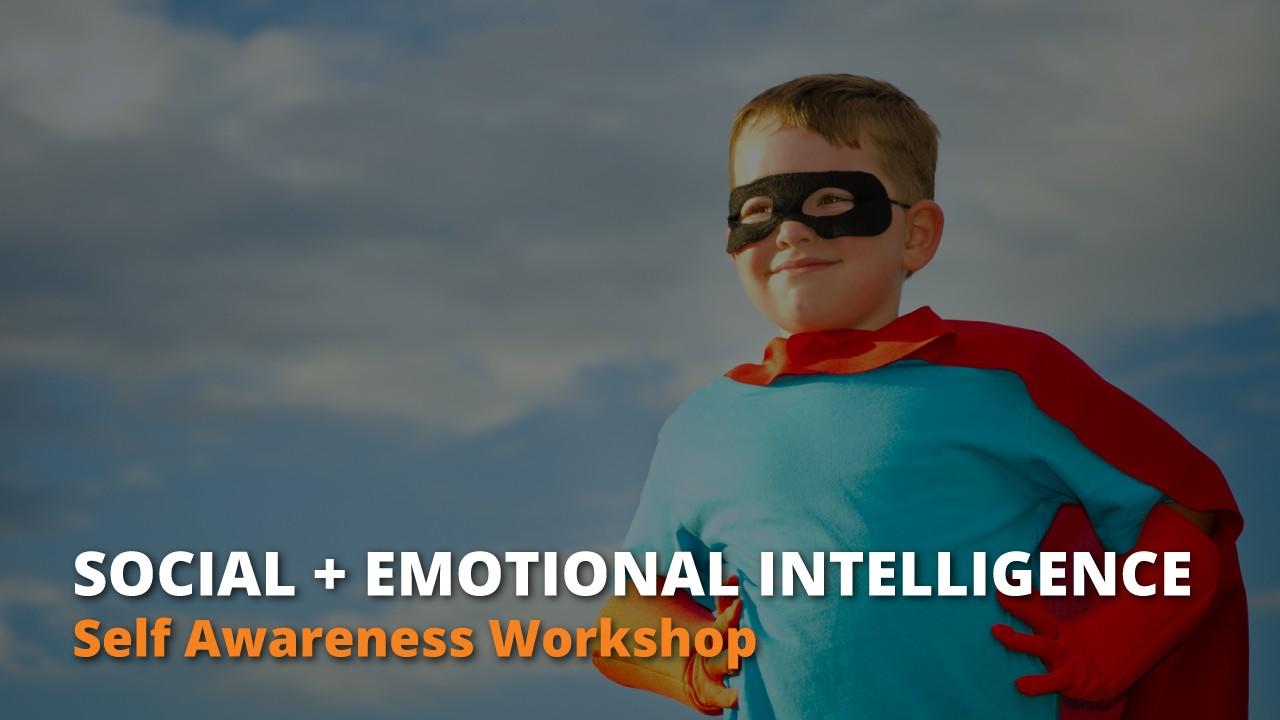 An emotionally intelligent and confident child in a super hero suit.