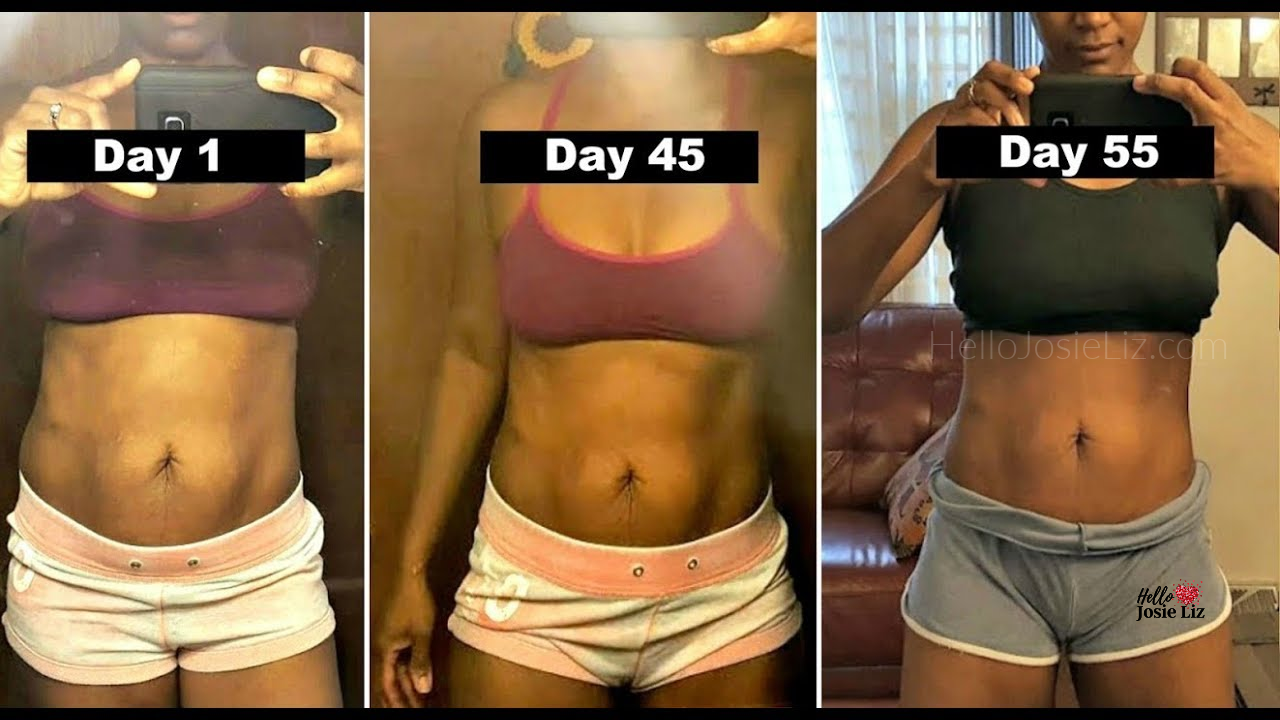 30 day abs challenge before and after pictures