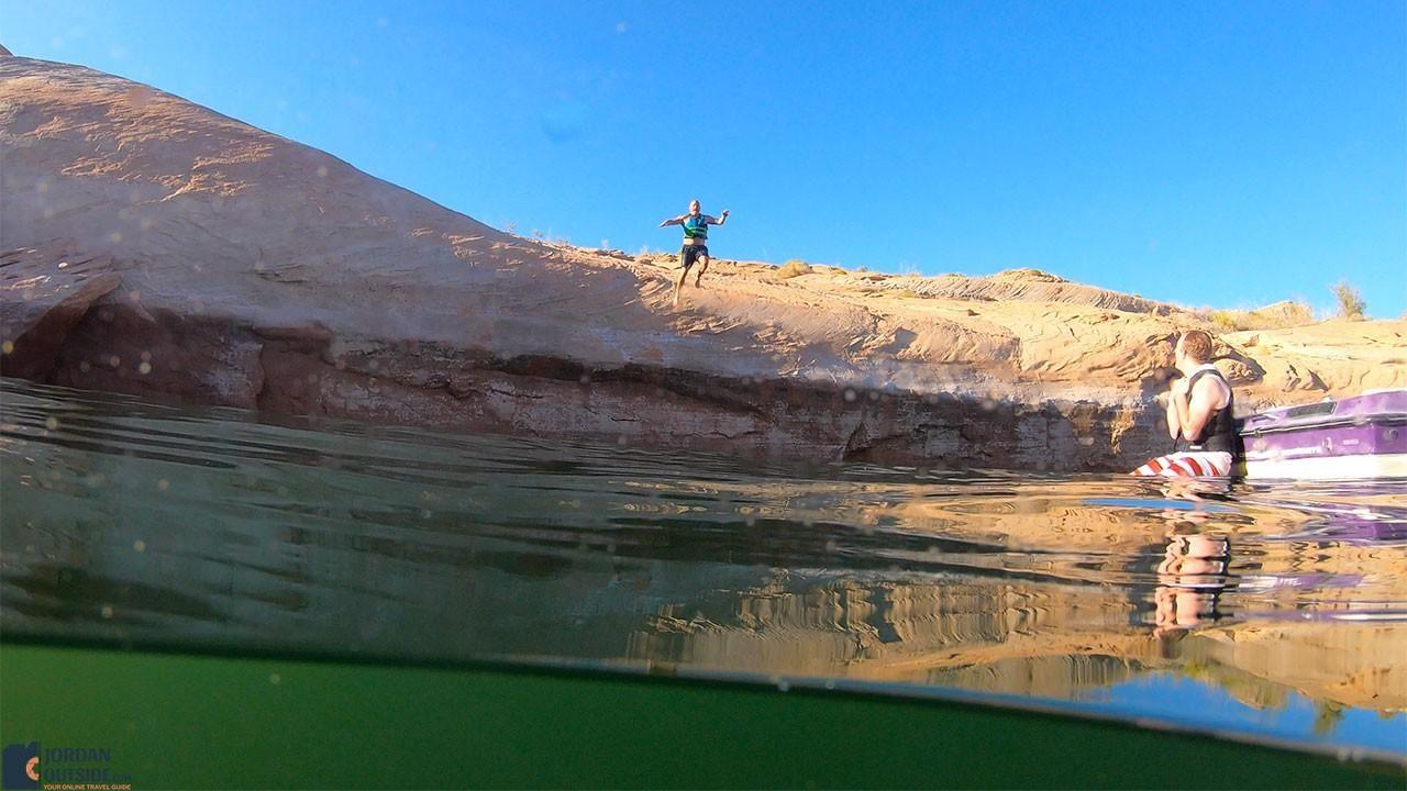 Lake Powell Cliff Jumping