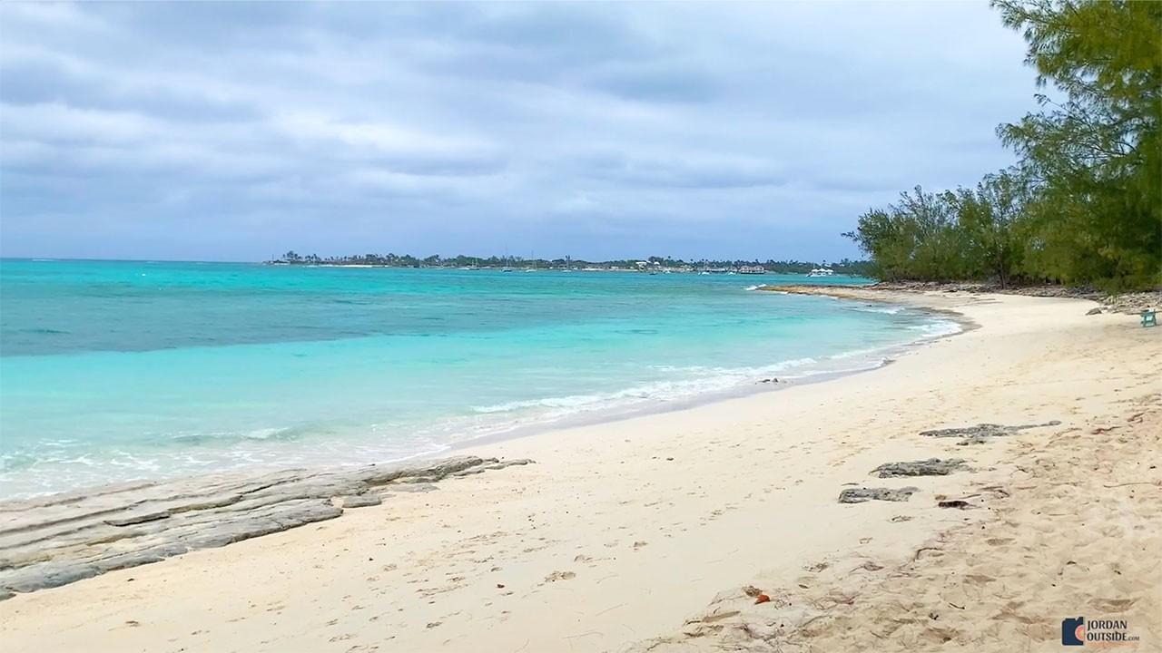 Johnston Beach in the Bahamas