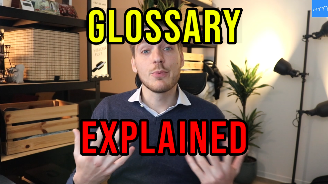 A free glossary with important terms about stocks and crypto