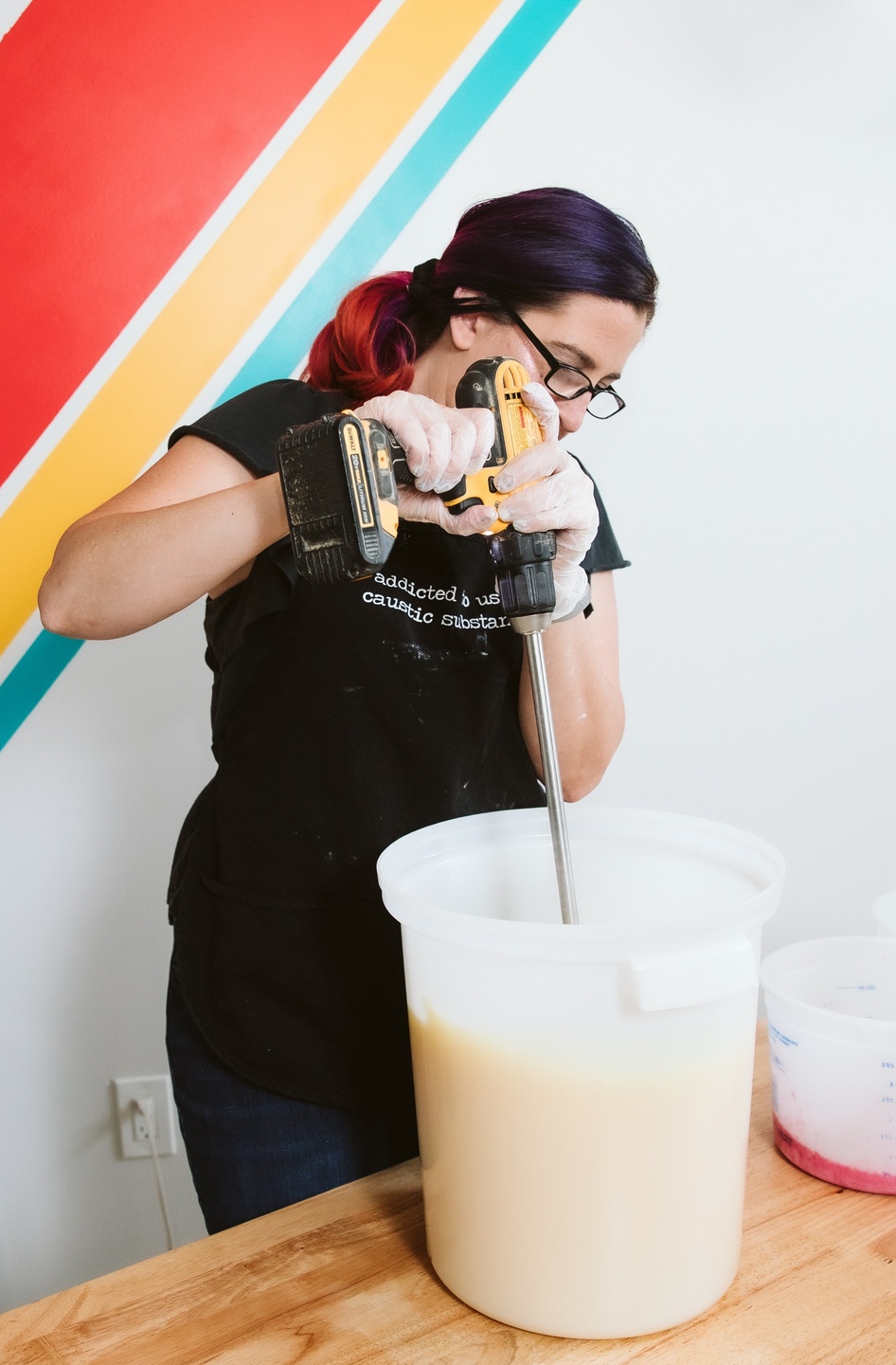 Kenna of Modern Soapmaking Making a 25 Lb Batch of Handmade Soap