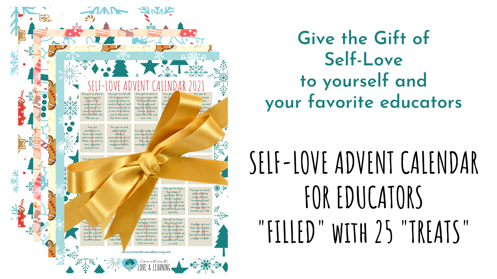 2021 Self Love Advent Calendar To Support Educator Well being