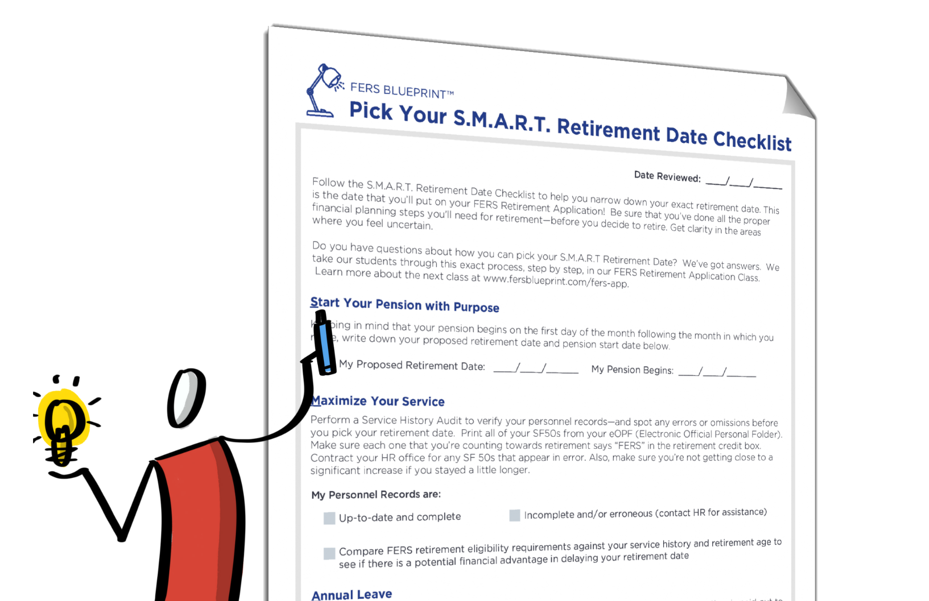 Pick Your S.M.A.R.T. Ret Date Checklist FERS Retirement Resources