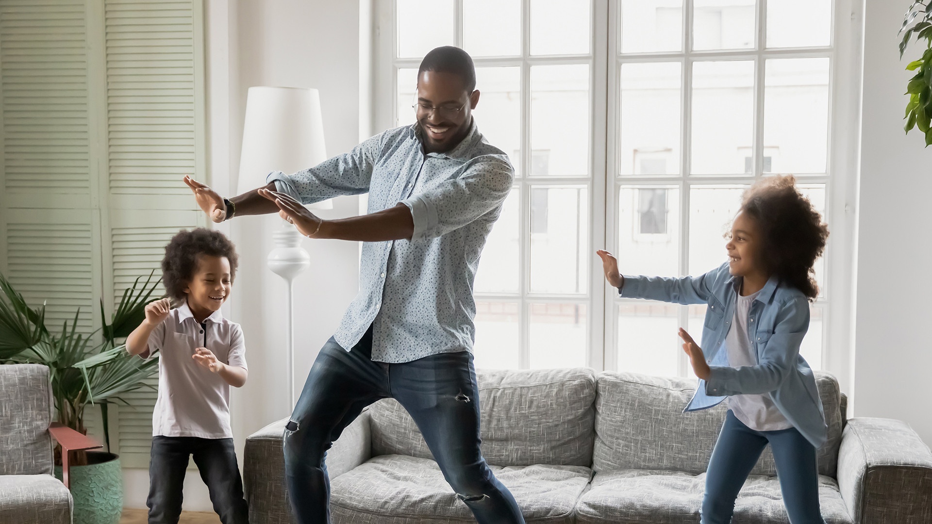 family dancing