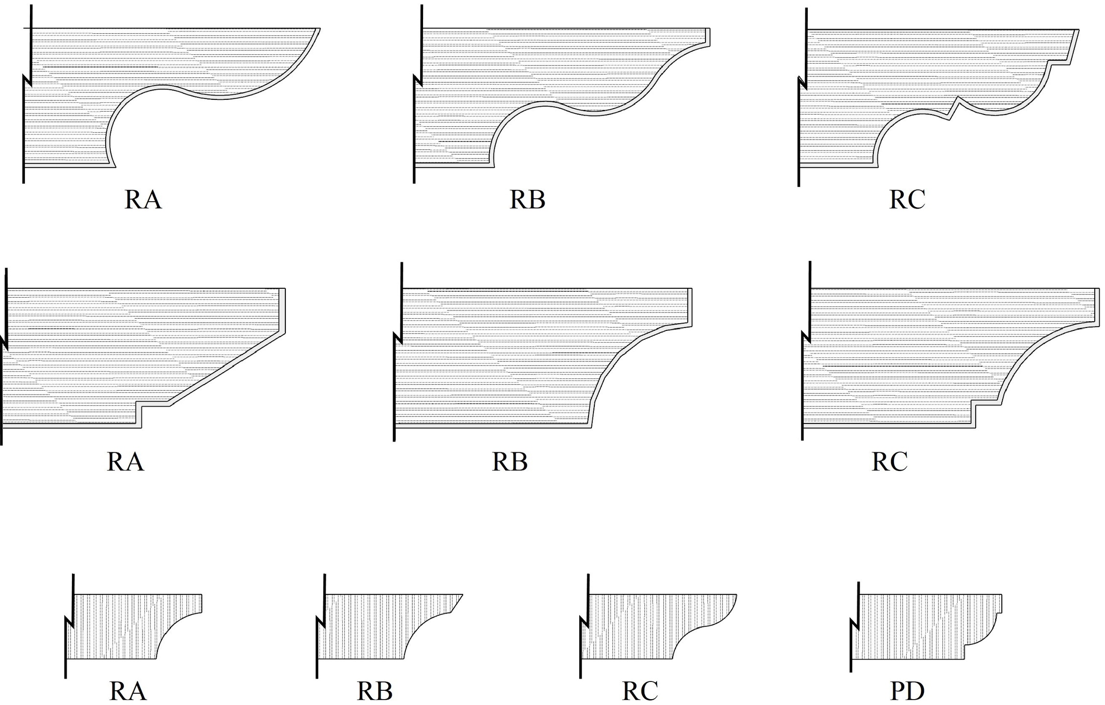 Pergola trellis rafter tails or end designs