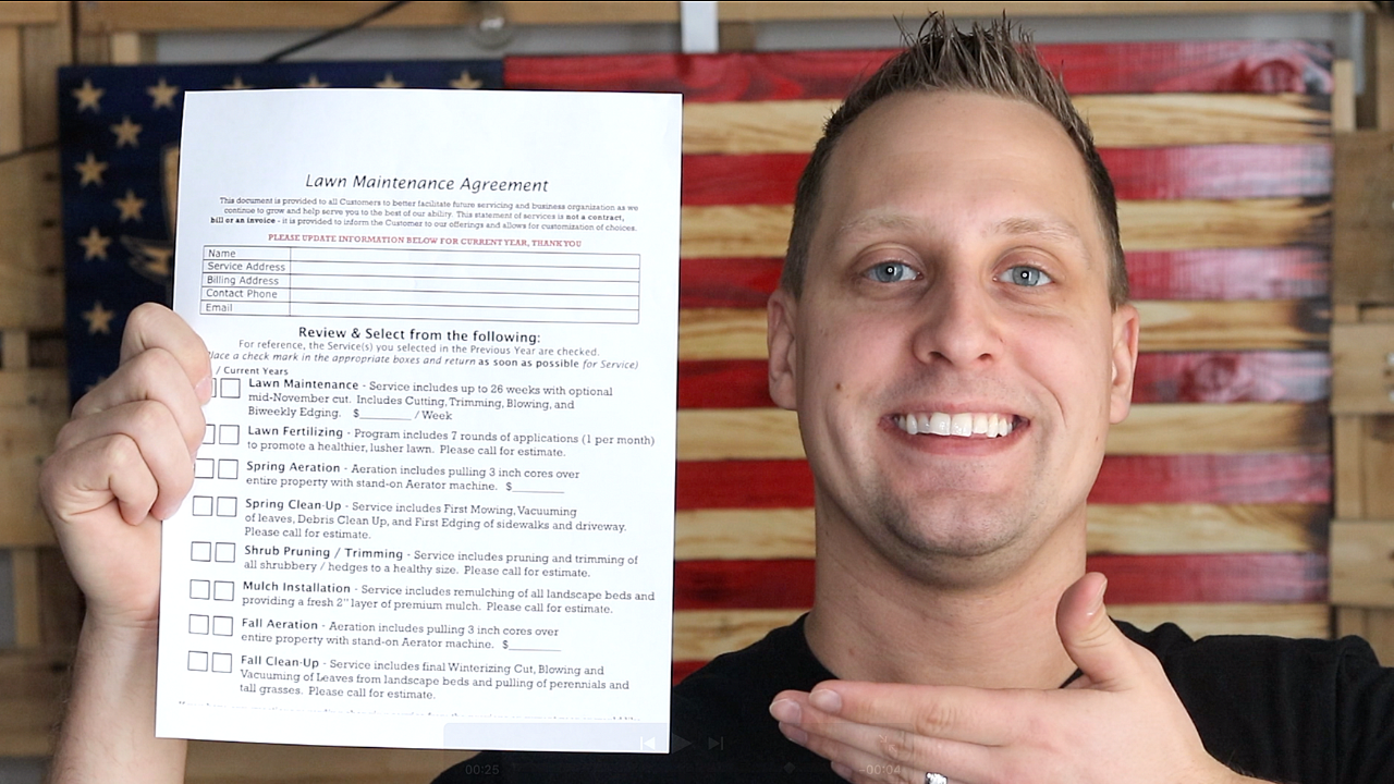 Lawn Agreement Download Page